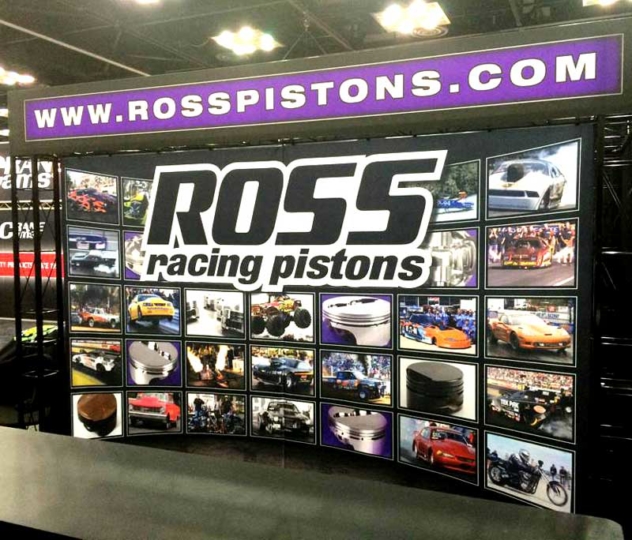 Ross Racing Pistons Sema Pri Tradeshow Booth Display Designed By A Digital Mind